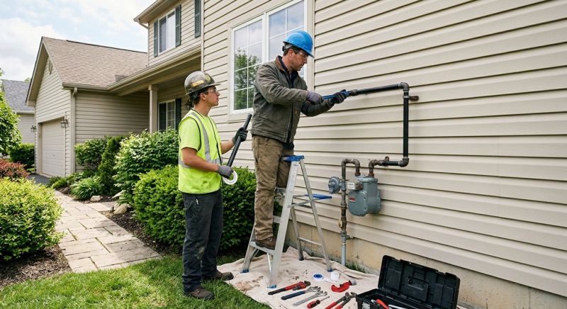 Natural Gas Line Installation in Columbus, OH